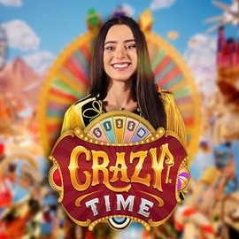 Crazy Time logo by Evolution at OnlySpins CasinoCrazy Time