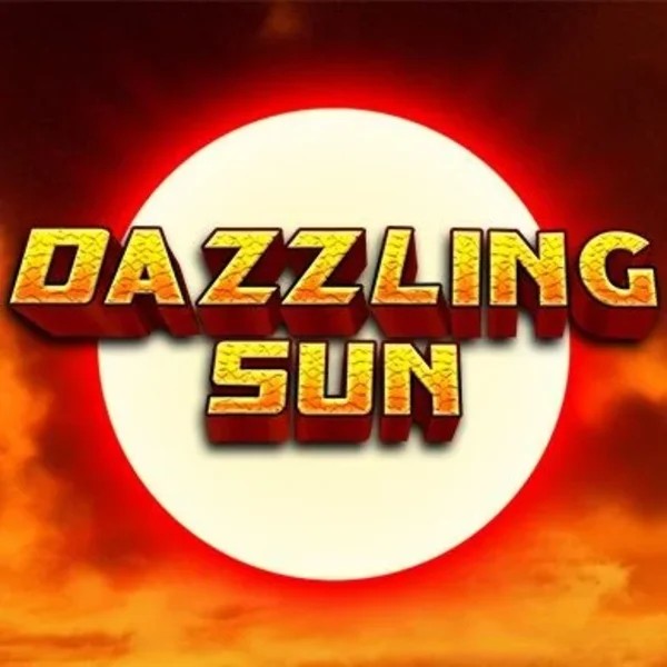 Dazzling Sun slot logo by Win Studios at OnlySpins Casino
