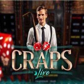 Live Craps slot icon by Evolution, available at OnlySpins Casino