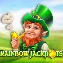Rainbow Jackpots online game logo by Red Tiger Gaming on onlyspinscasino.org.pl