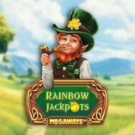 Rainbow Jackpots Megaways game by Red Tiger Gaming – logo hosted on OnlySpins Casino