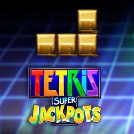 Tetris Super Jackpots slot visual from WMS available on onlyspinscasino.org.pl